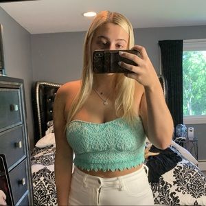 Lace tube top